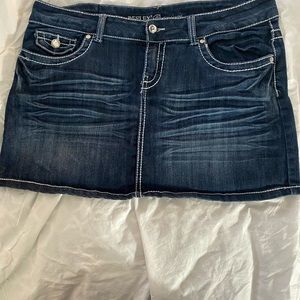 Women Skirt. Short Mini Jean Skirt.